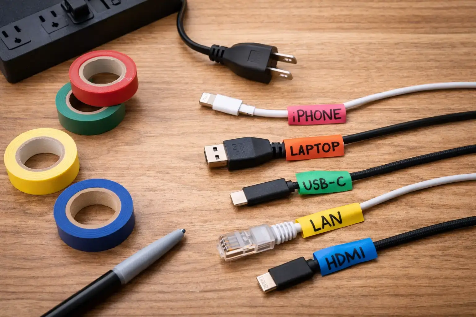 Como identificar cabos facilmente sem etiquetas caras
