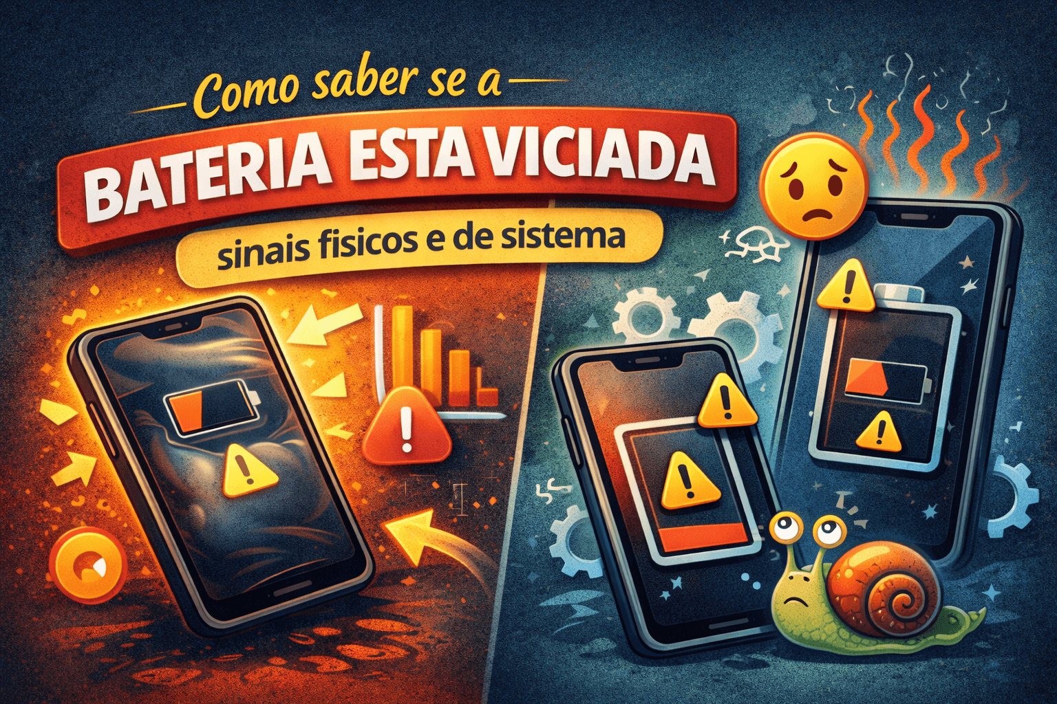 Como saber se a bateria está viciada sinais físicos e de sistema (1)