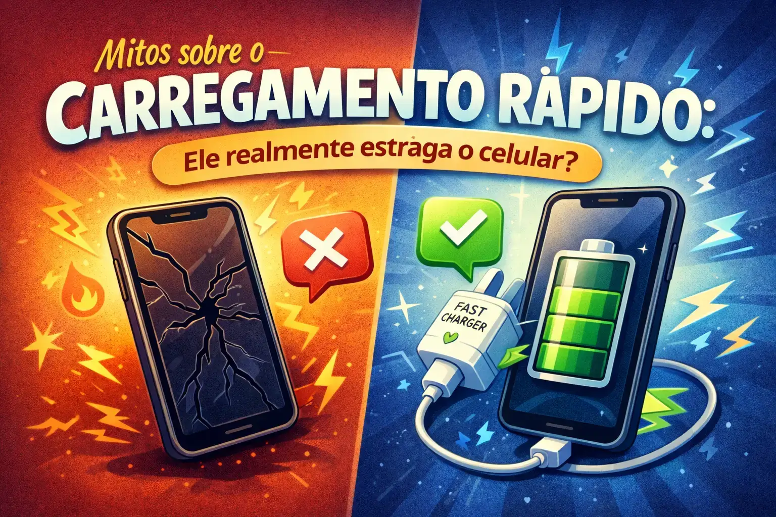 Mitos sobre o carregamento rápido ele realmente estraga o celular