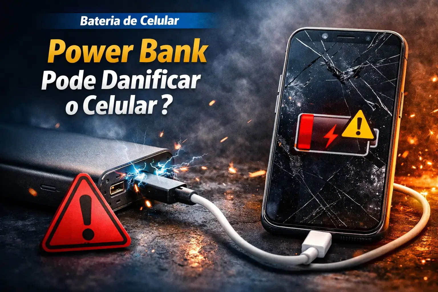 Power bank pode danificar o celular