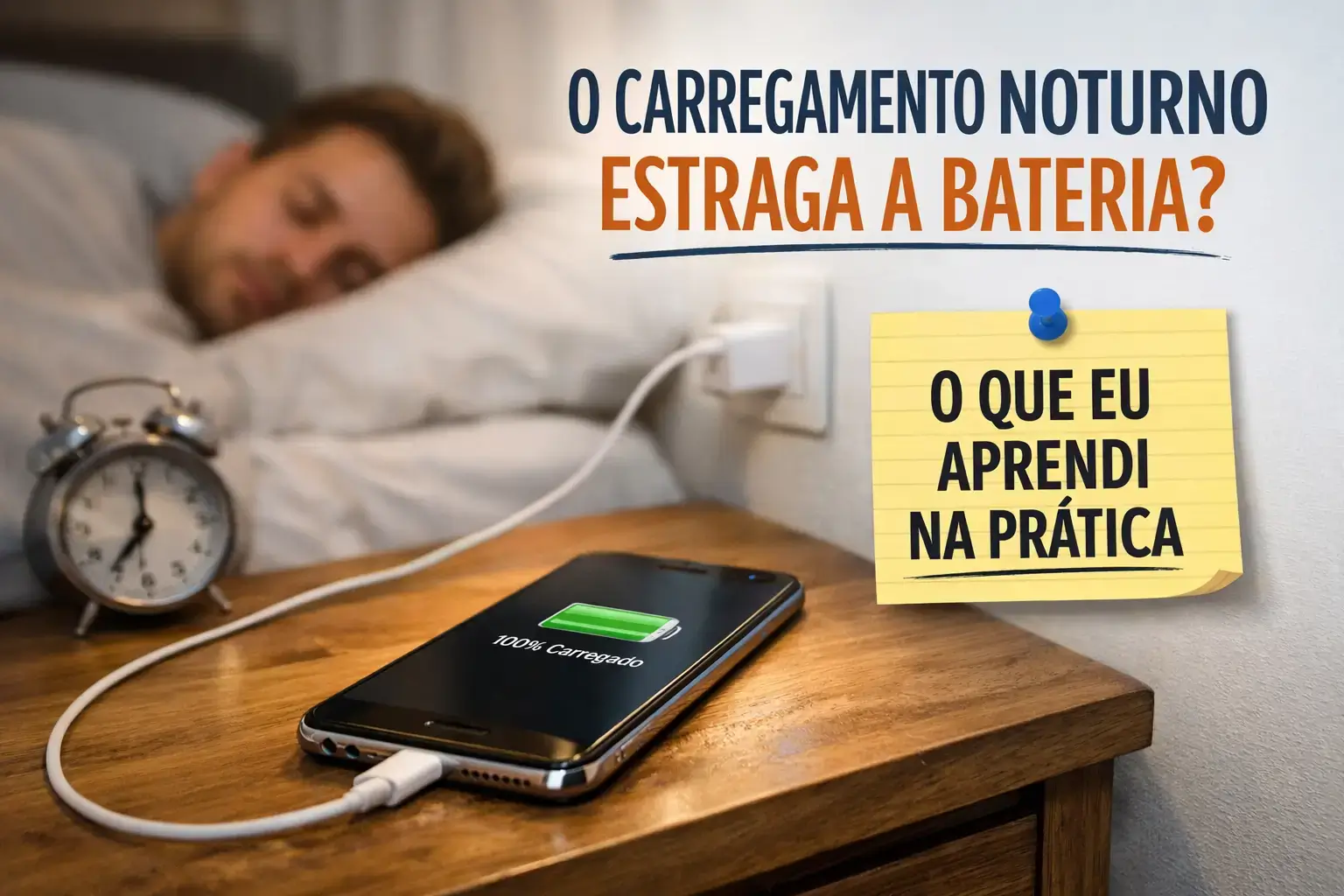 O carregamento noturno estraga a bateria O que eu aprendi na prática