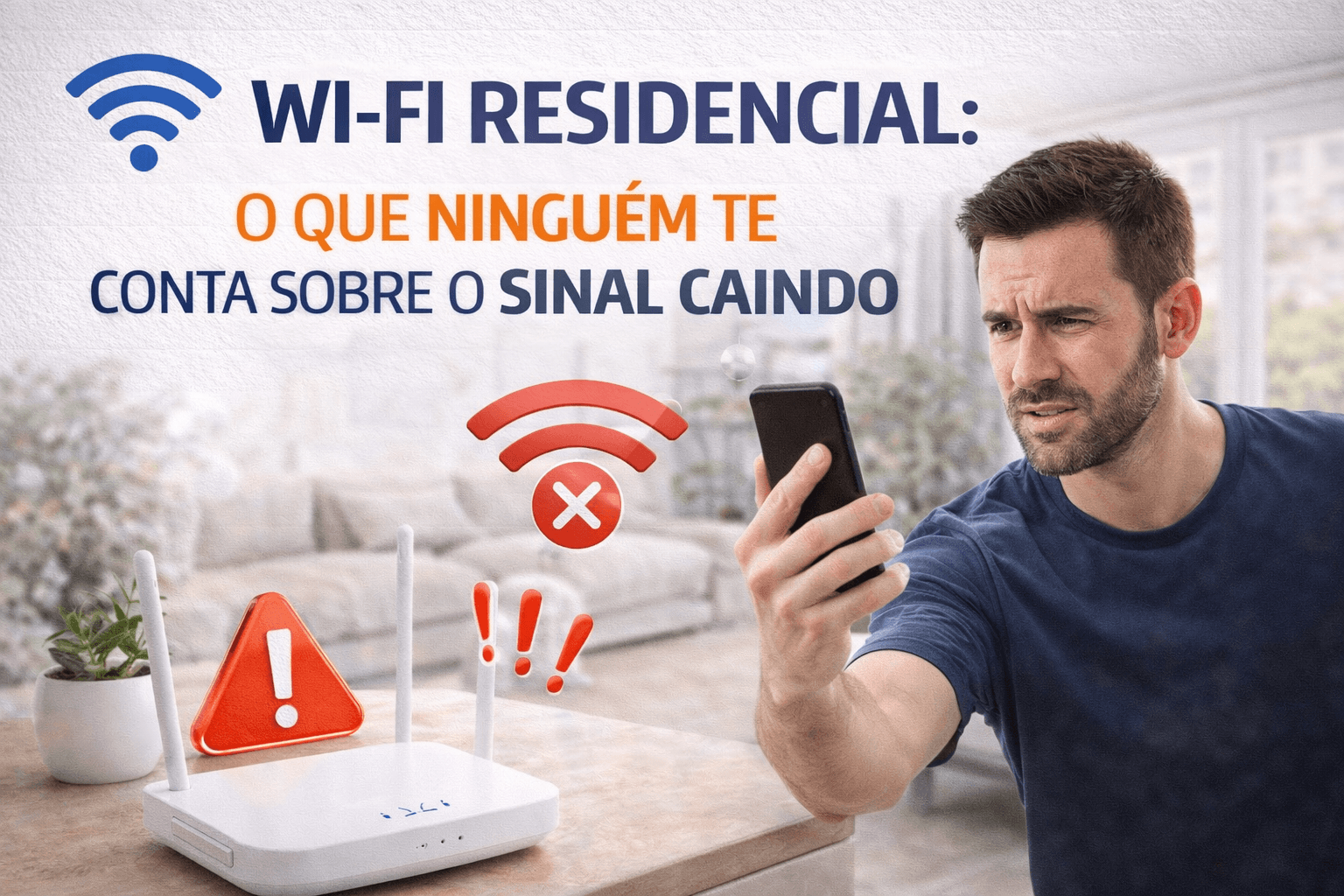 Wi-Fi Residencial O que ninguém te conta sobre o sinal caindo